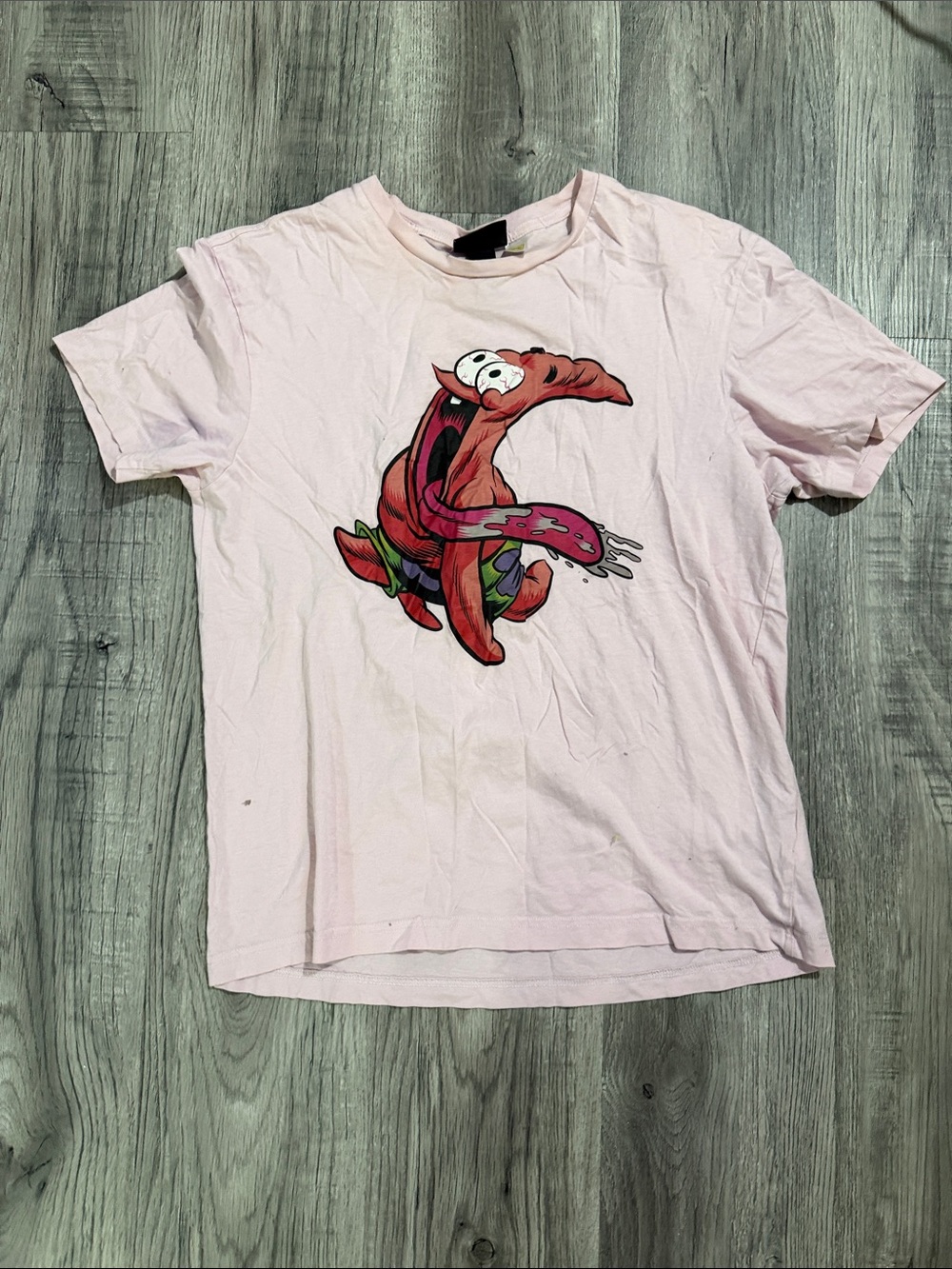 SpongeBob Squarepants Light Pink Tee with Patrick Graphic